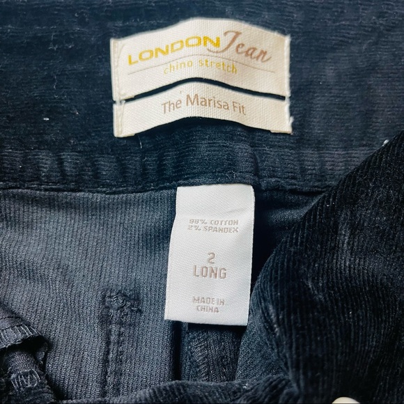 London Jeans, straight cut black corduroy - Picture 4 of 5